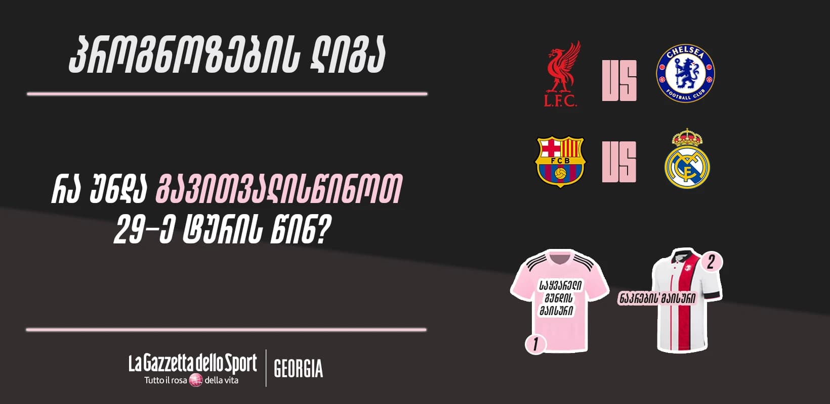 პროგნოზების ლიგა — რა უნდა გავითვალისწინოთ 29-ე ტურის წინ?