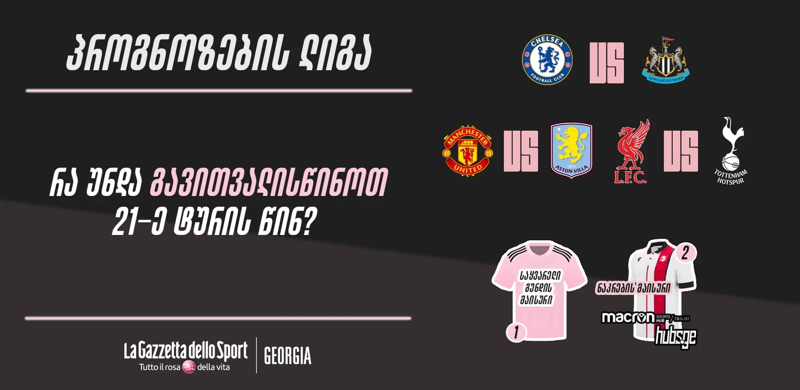 პროგნოზების ლიგა — რა უნდა გავითვალისწინოთ 21-ე ტურის წინ?