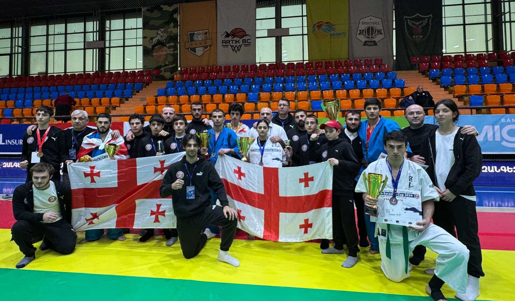 ქართველმა კუდოისტებმა ერევანში 12 მედალი მოიპოვეს