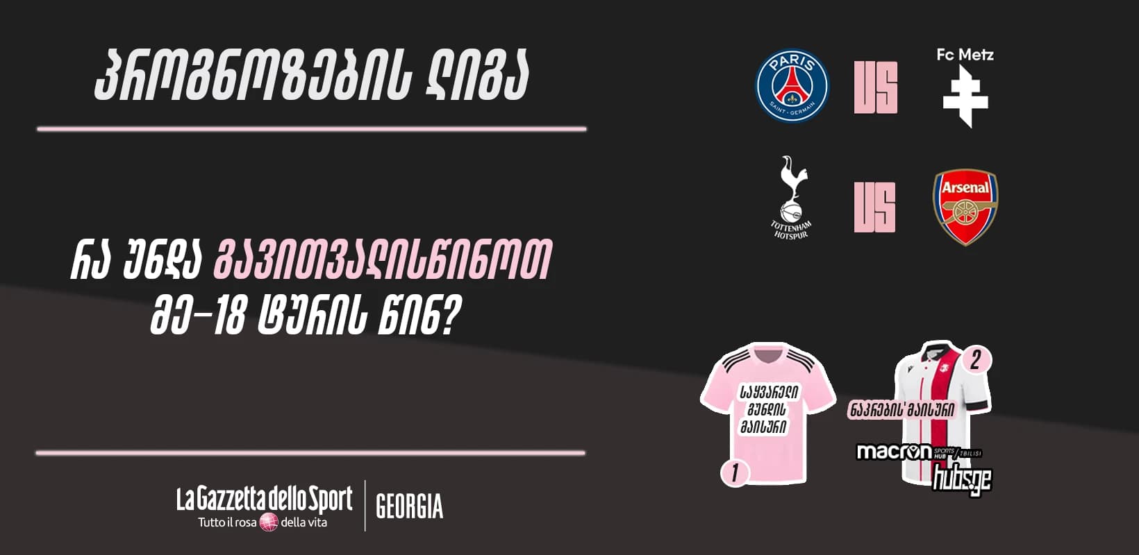 პროგნოზების ლიგა — რა უნდა გავითვალისწინოთ მე-18 ტურის წინ?