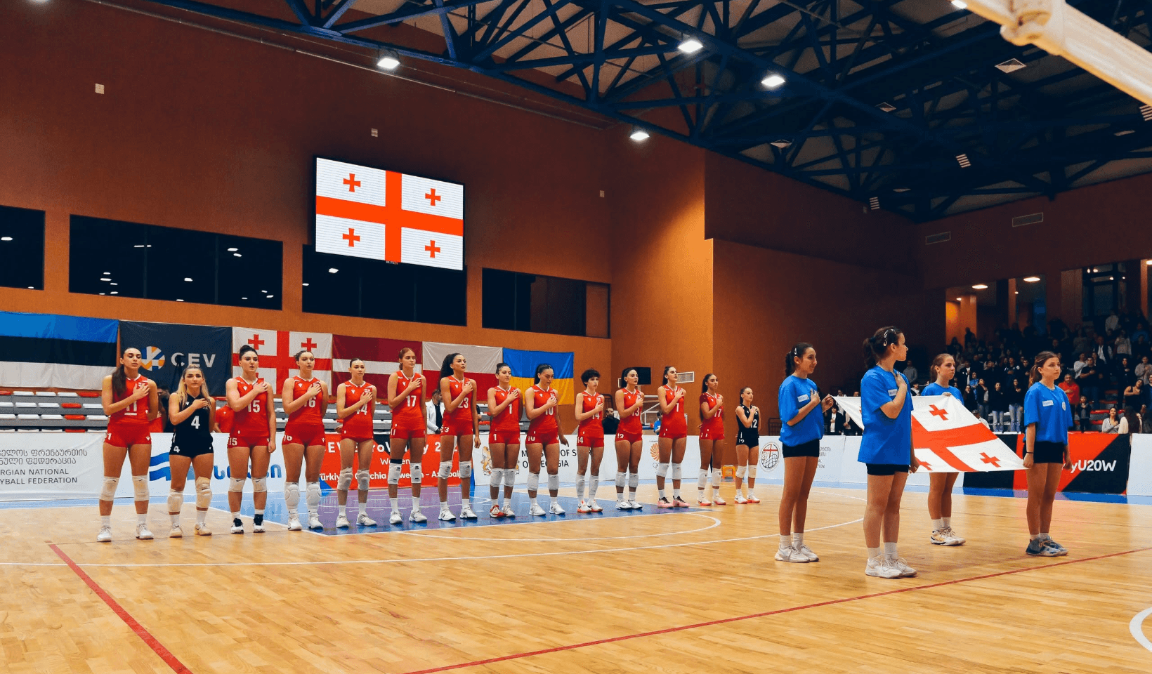 ფრენბურთი - საქართველოს U20 გოგონათა ნაკრებმა სომხეთს მოუგო