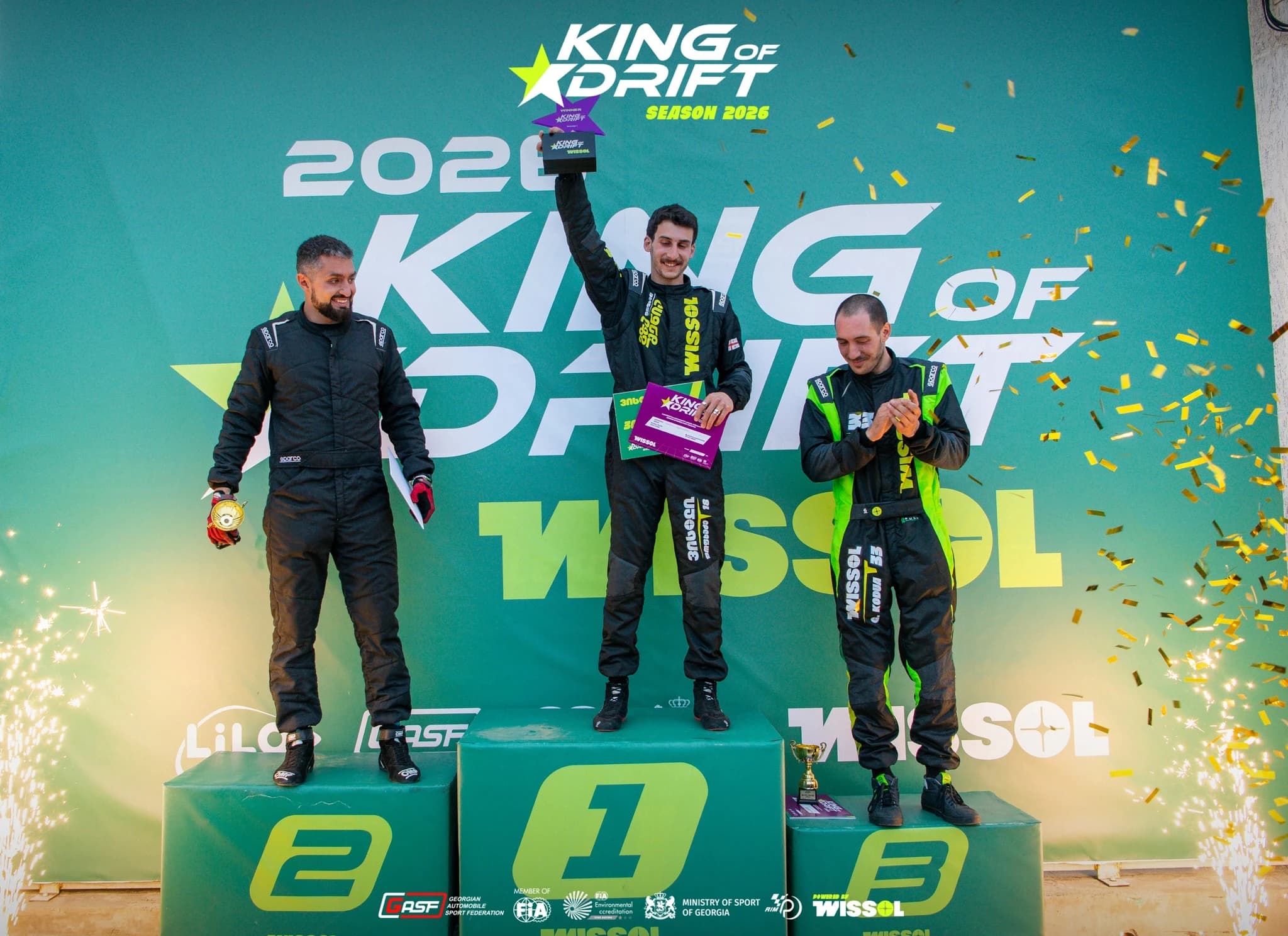 King of Drift-ის 2026 წლის სეზონი დაიწყო — პირველი ეტაპი სანდრო ფოფხაძემ მოიგო
