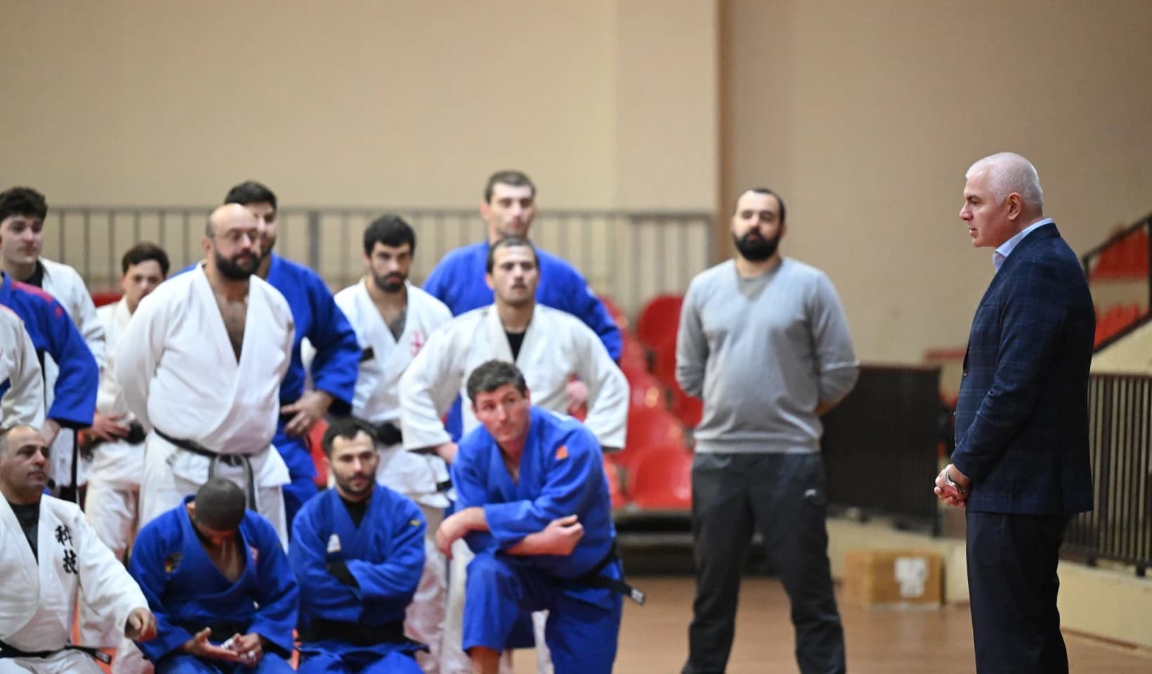 სპორტის მინისტრი ძიუდოს ეროვნული ნაკრების ღია ვარჯიშს დაესწრო