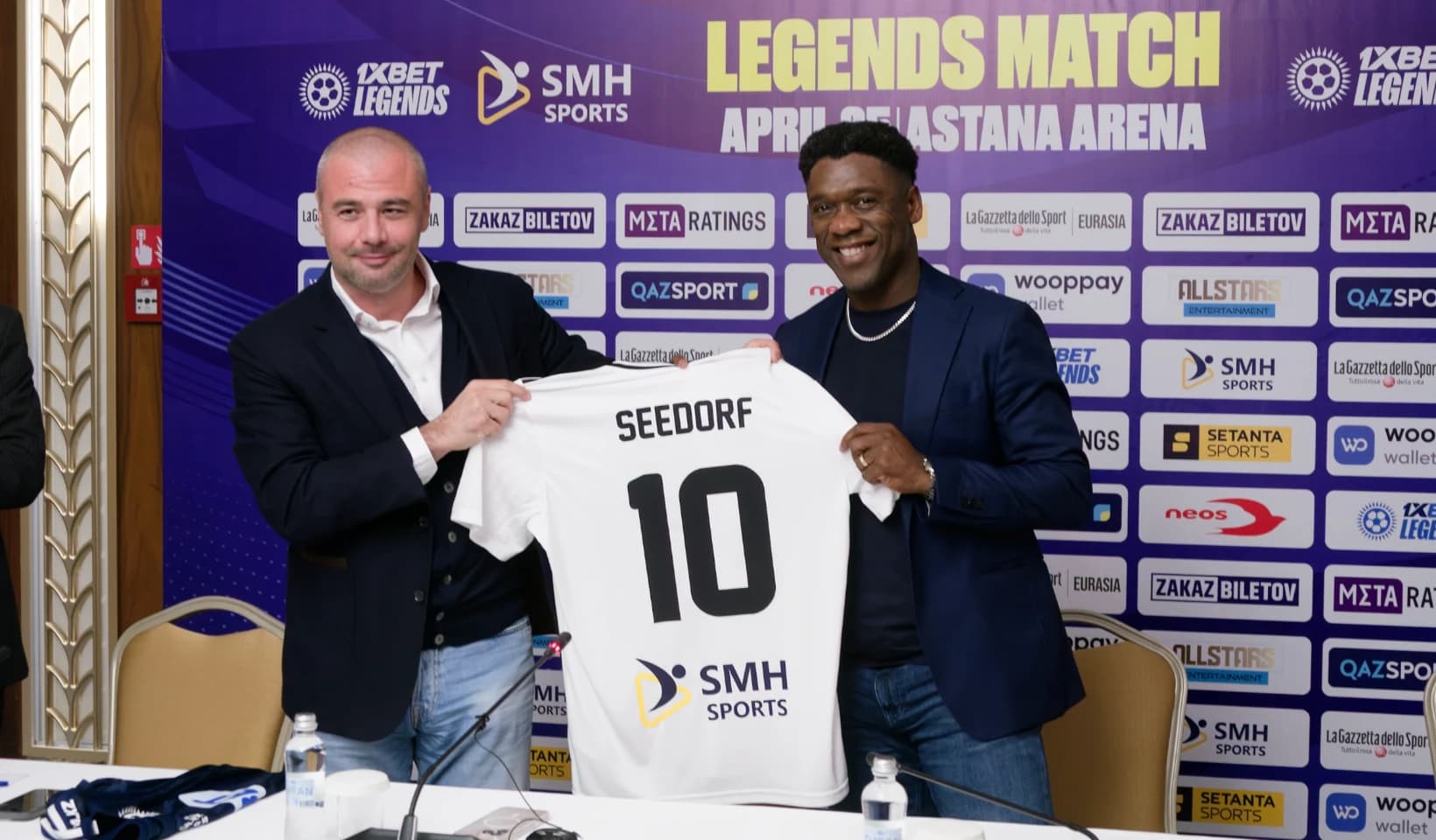 SMH Sports-ის ორგანიზებით, დღეს ასტანაში მსოფლიო ლეგენდების მატჩი გაიმართება